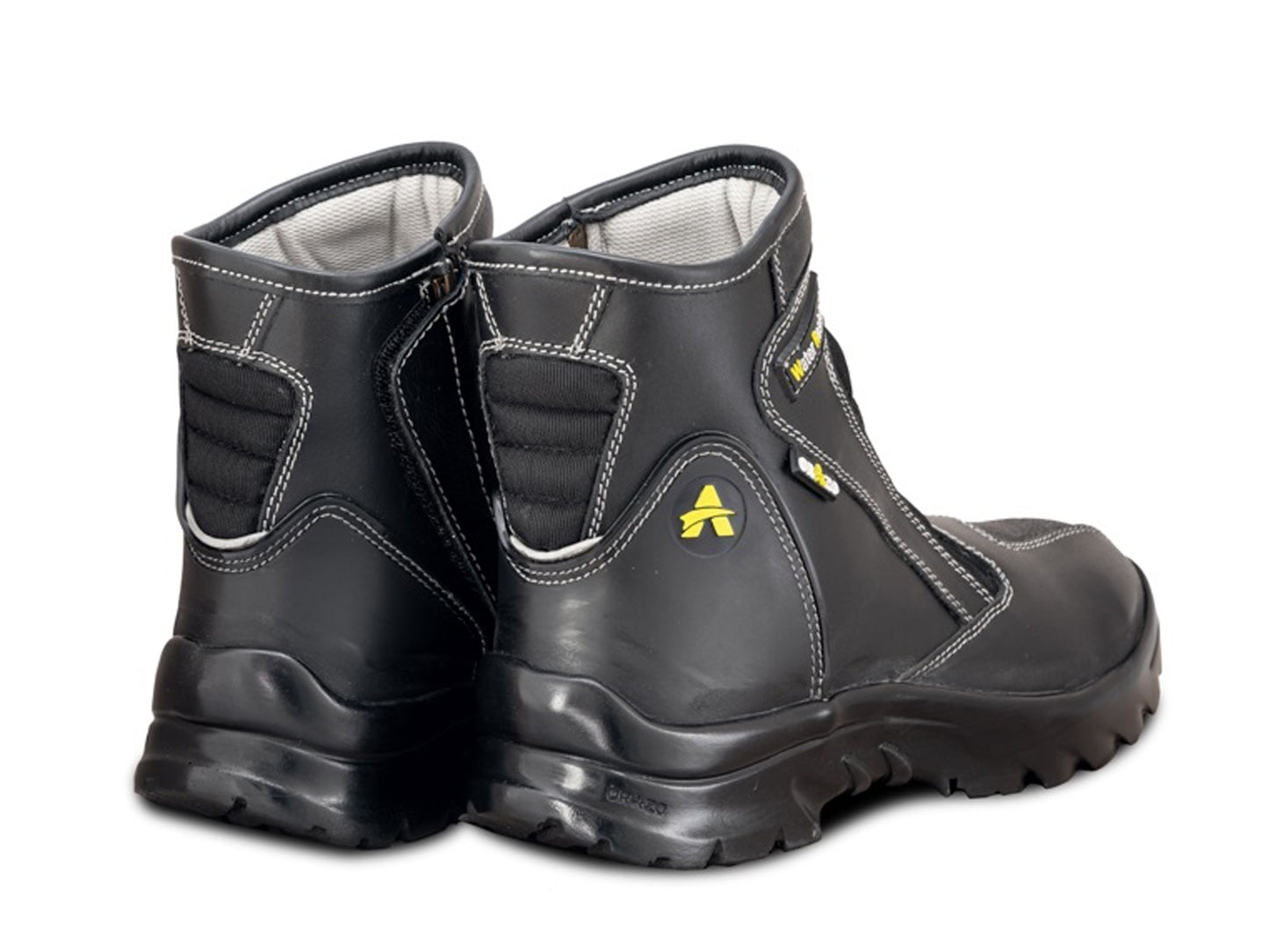 For Royal Enfield Genuine Orazo PICUS Sport Riding Motorcycle Leather Boots Black