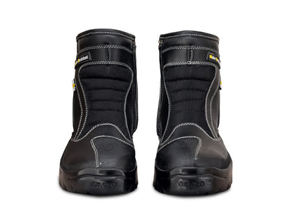For Royal Enfield Genuine Orazo PICUS Sport Riding Motorcycle Leather Boots Black