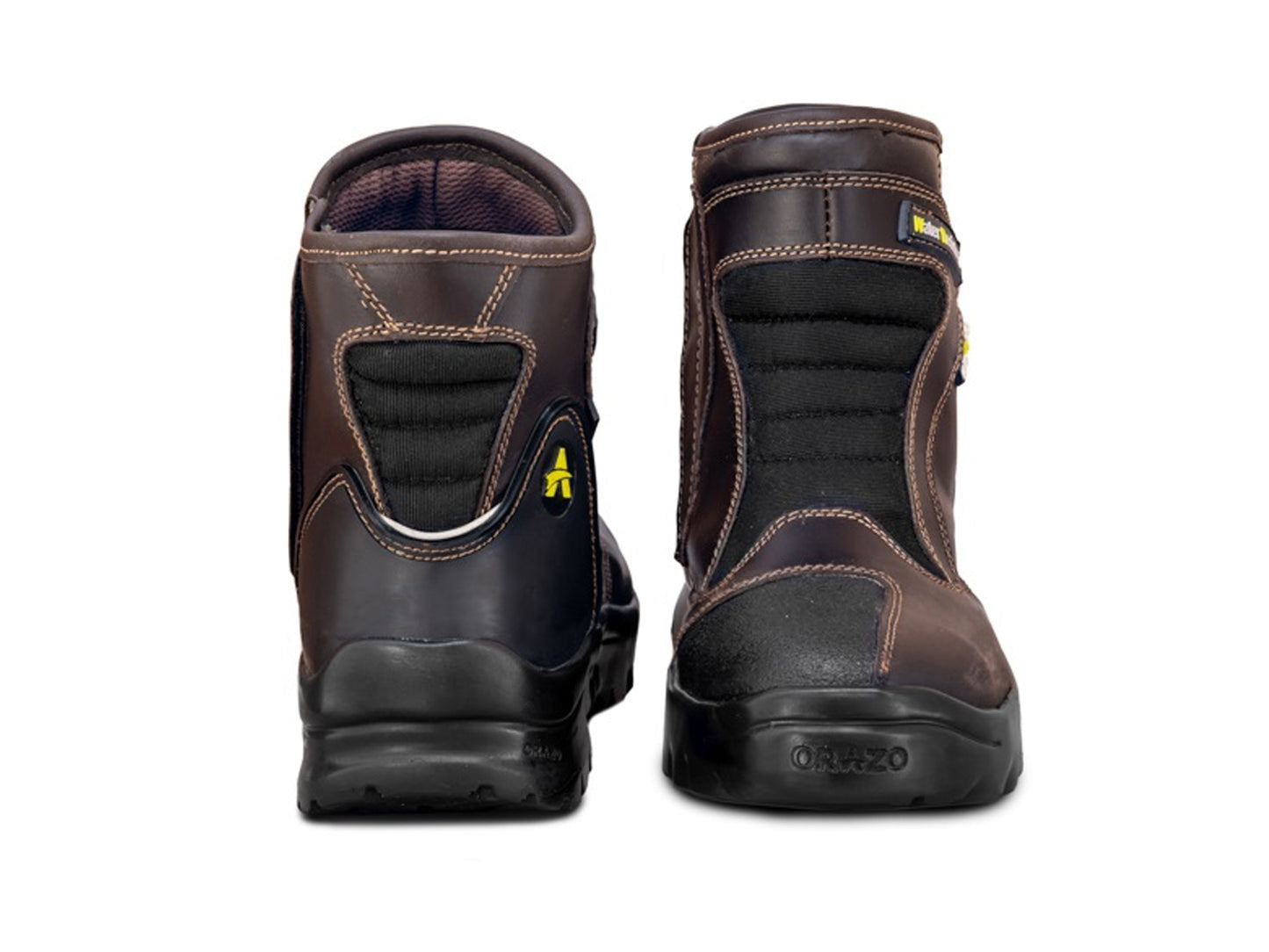 For Royal Enfield Genuine Orazo PICUS Sport Riding Motorcycle Leather Boots Cocoa