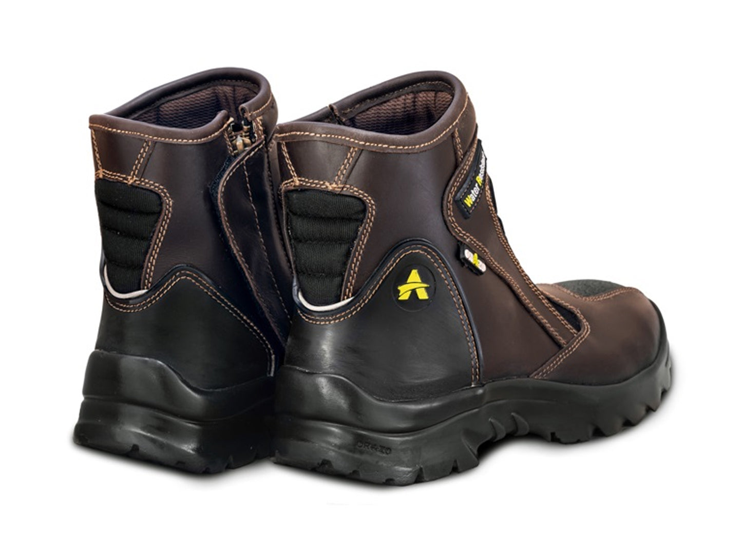 For Royal Enfield Genuine Orazo PICUS Sport Riding Motorcycle Leather Boots Cocoa