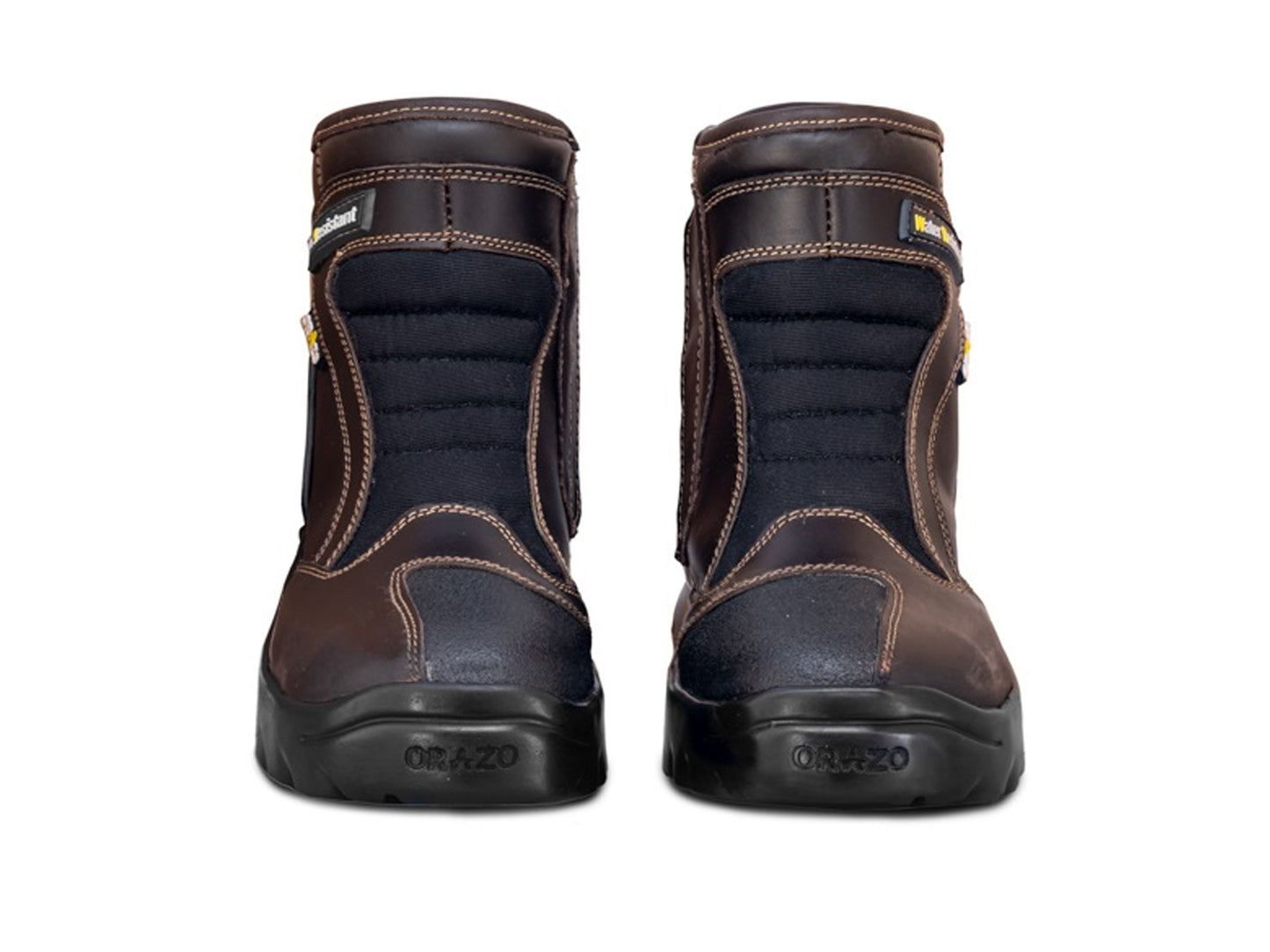 For Royal Enfield Genuine Orazo PICUS Sport Riding Motorcycle Leather Boots Cocoa