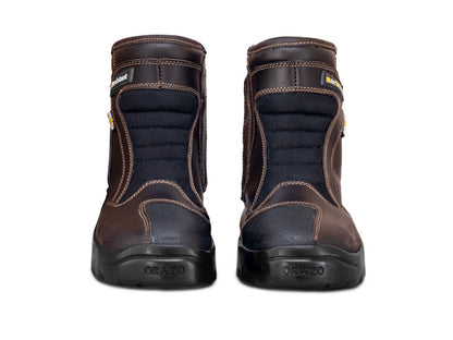 For Royal Enfield Genuine Orazo PICUS Sport Riding Motorcycle Leather Boots Cocoa