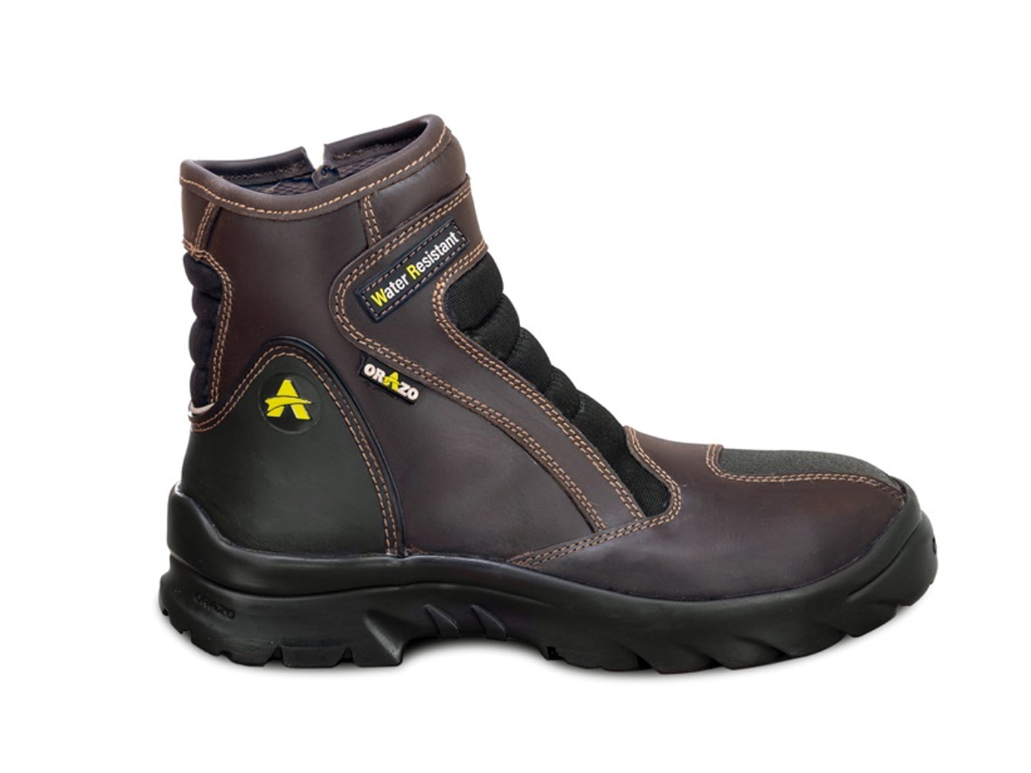 For Royal Enfield Genuine Orazo PICUS Sport Riding Motorcycle Leather Boots Cocoa