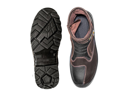 For Royal Enfield Genuine Orazo PICUS Sport Riding Motorcycle Leather Boots Cocoa