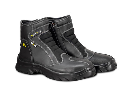 For Royal Enfield Genuine Orazo PICUS Sport Riding Motorcycle Leather Boots Black