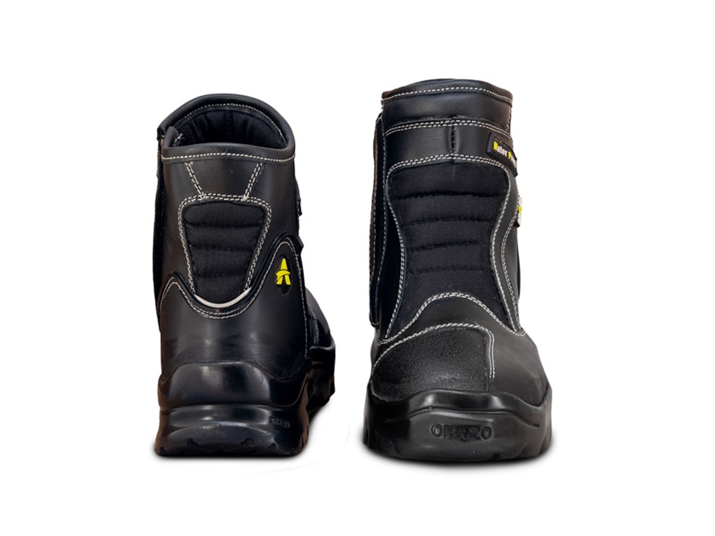 For Royal Enfield Genuine Orazo PICUS Sport Riding Motorcycle Leather Boots Black