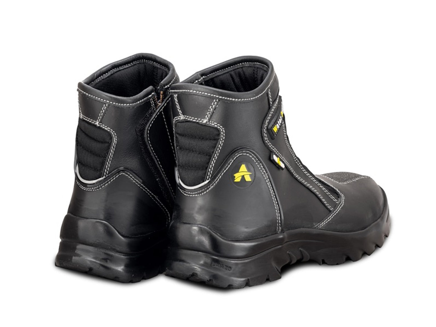 For Royal Enfield Genuine Orazo PICUS Sport Riding Motorcycle Leather Boots Black