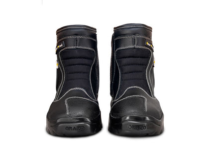 For Royal Enfield Genuine Orazo PICUS Sport Riding Motorcycle Leather Boots Black