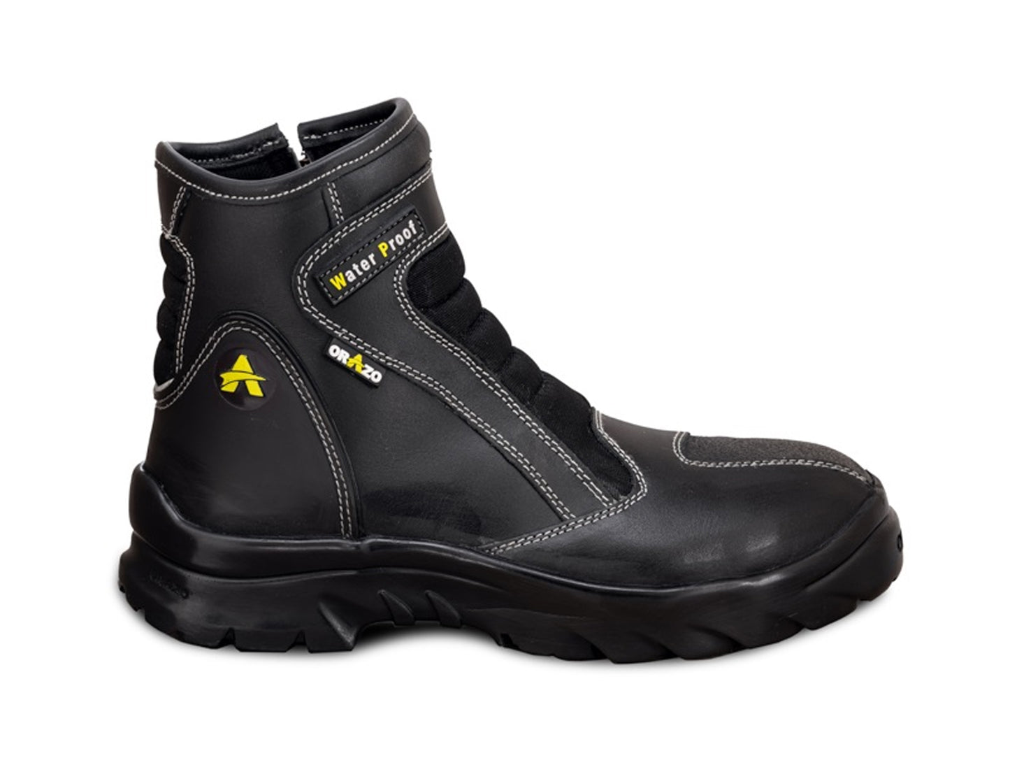 For Royal Enfield Genuine Orazo PICUS Sport Riding Motorcycle Leather Boots Black