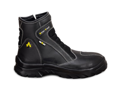 For Royal Enfield Genuine Orazo PICUS Sport Riding Motorcycle Leather Boots Black
