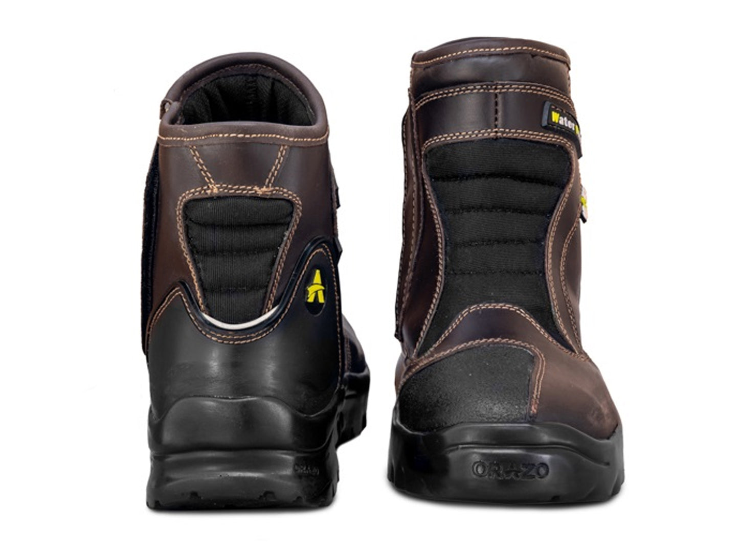 For Royal Enfield Genuine Orazo PICUS Sport Riding Motorcycle Leather Boots Cocoa