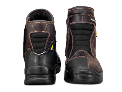 For Royal Enfield Genuine Orazo PICUS Sport Riding Motorcycle Leather Boots Cocoa