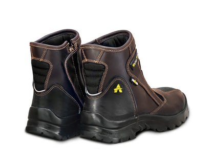 For Royal Enfield Genuine Orazo PICUS Sport Riding Motorcycle Leather Boots Cocoa