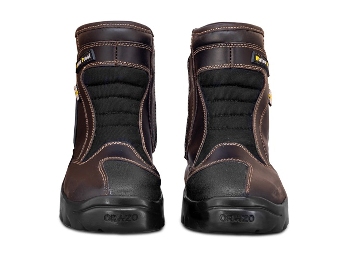 For Royal Enfield Genuine Orazo PICUS Sport Riding Motorcycle Leather Boots Cocoa