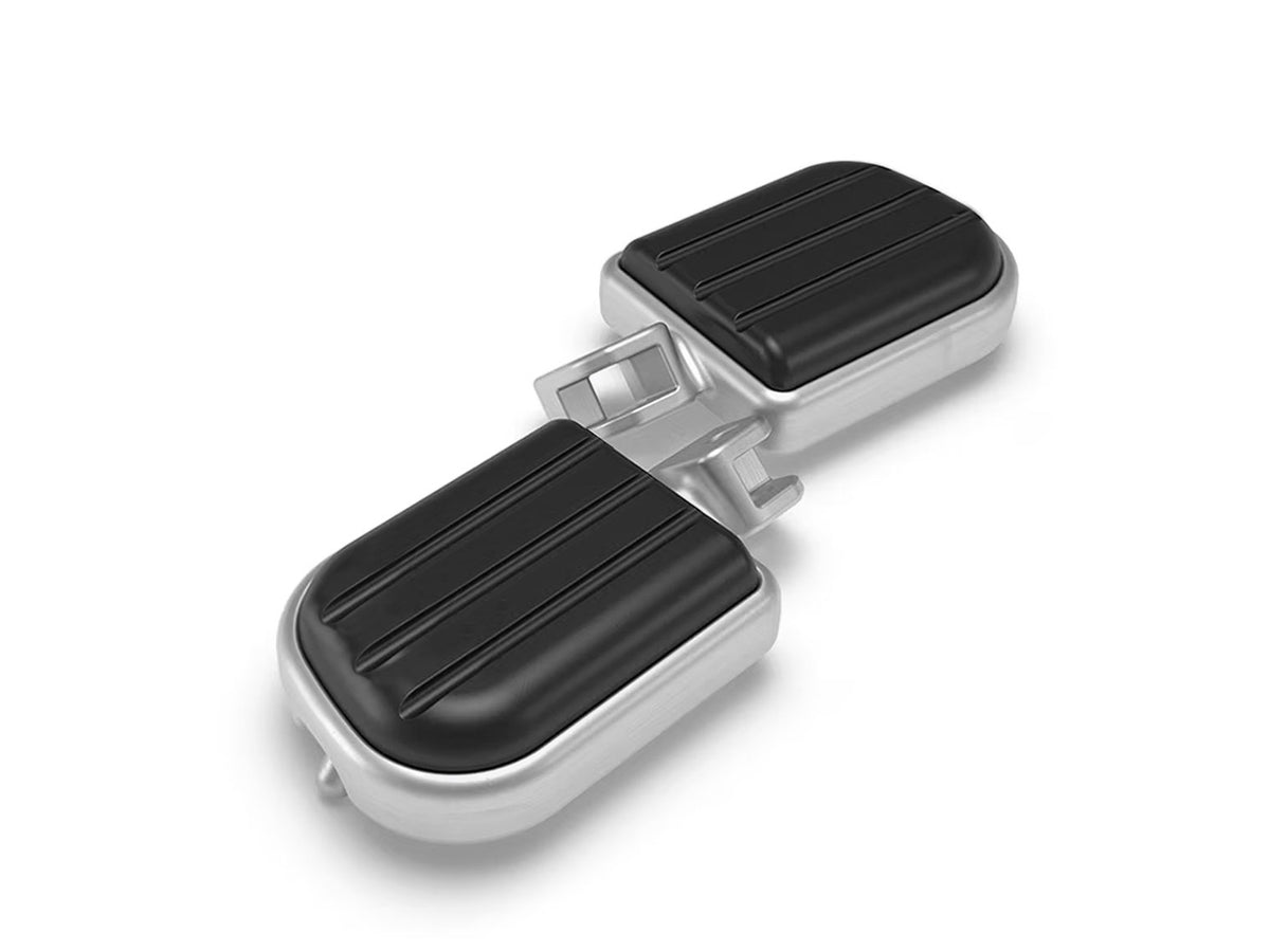 For Royal Enfield Meteor 350 Front Rider Deluxe Footpegs Silver