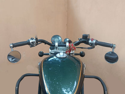 For Royal Enfield Meteor 350 Bar End Mirror Chrome D7