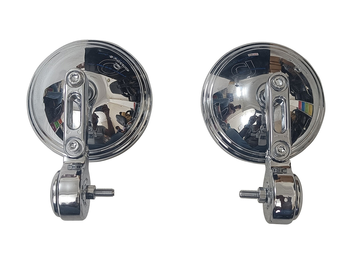 For Royal Enfield Meteor 350 Bar End Mirror Chrome D7