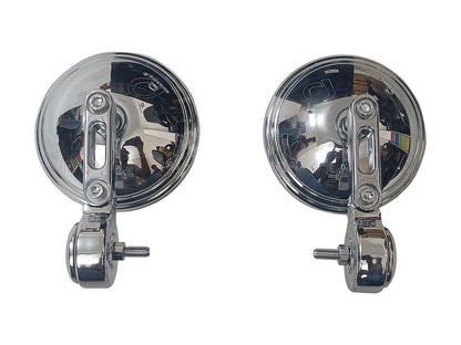 For Royal Enfield Meteor 350 Bar End Mirror Chrome D7