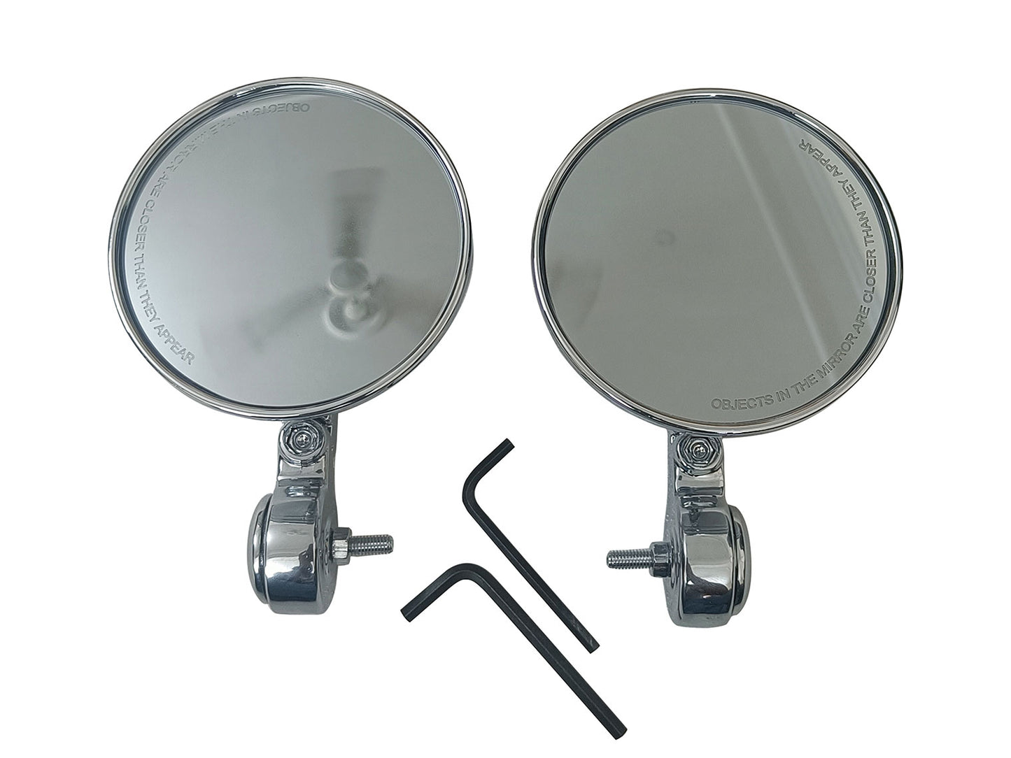 For Royal Enfield Meteor 350 Bar End Mirror Chrome D7