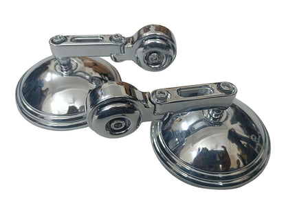 For Royal Enfield Meteor 350 Bar End Mirror Chrome D7