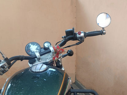 For Royal Enfield Meteor 350 Bar End Mirror Chrome D7