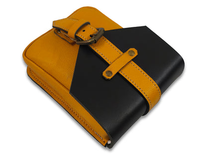 For Royal Enfield Meteor 350 Magnetic Tank Pouch Black & Yellow