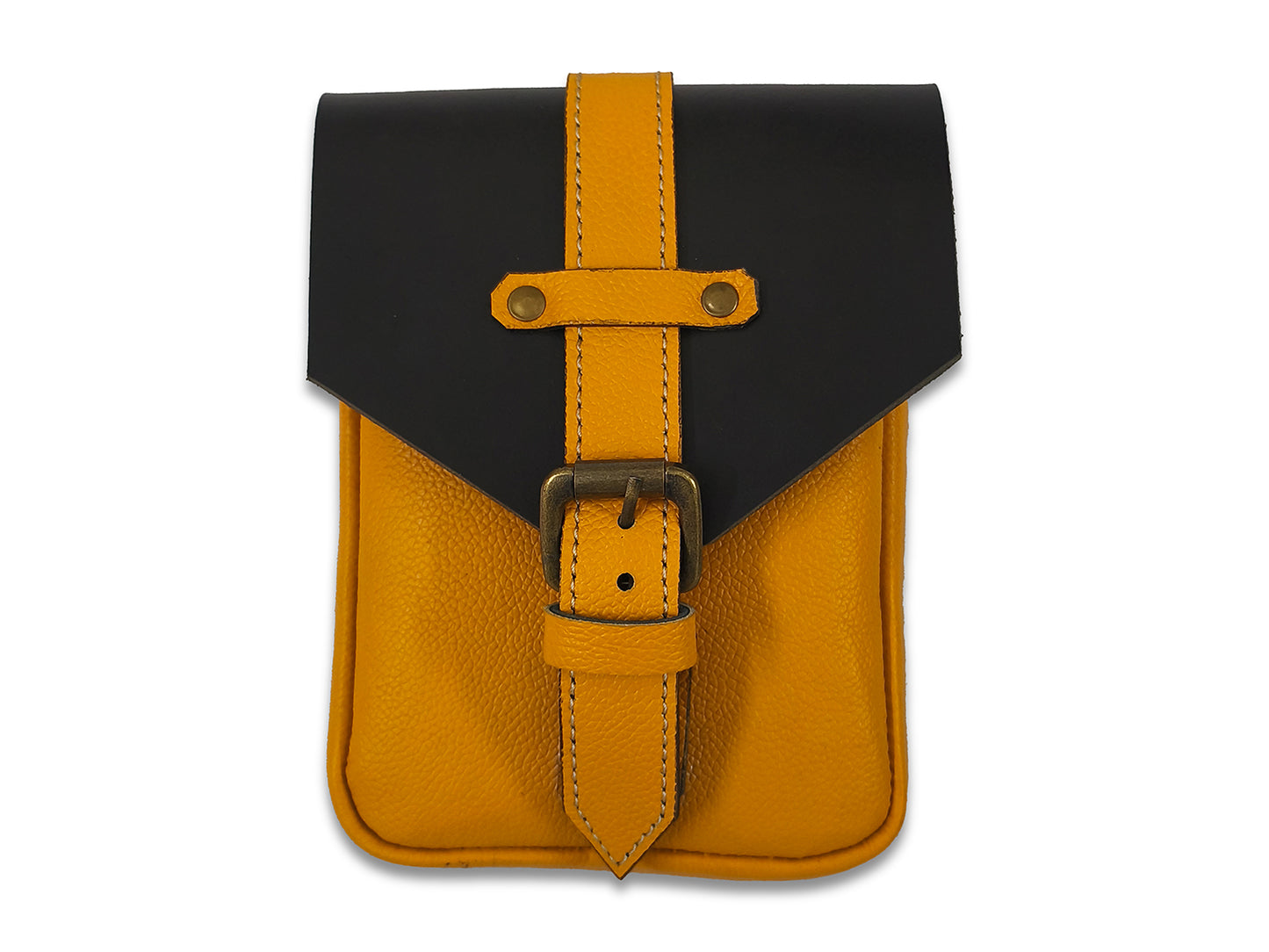 For Royal Enfield Meteor 350 Magnetic Tank Pouch Black & Yellow