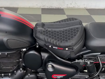 For Royal Enfield Meteor 350 Front Gel Air Cushion Seat Black