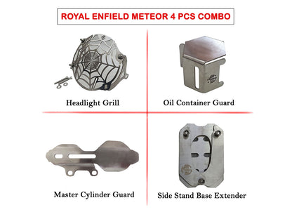 For Royal Enfield Meteor 350 4 Pcs Accessories Combo CP-11