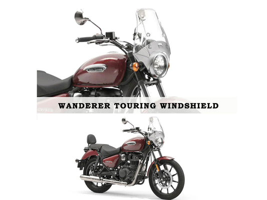 Fit For Royal Enfield Meteor 350 Wanderer Touring Screen Kit Clear