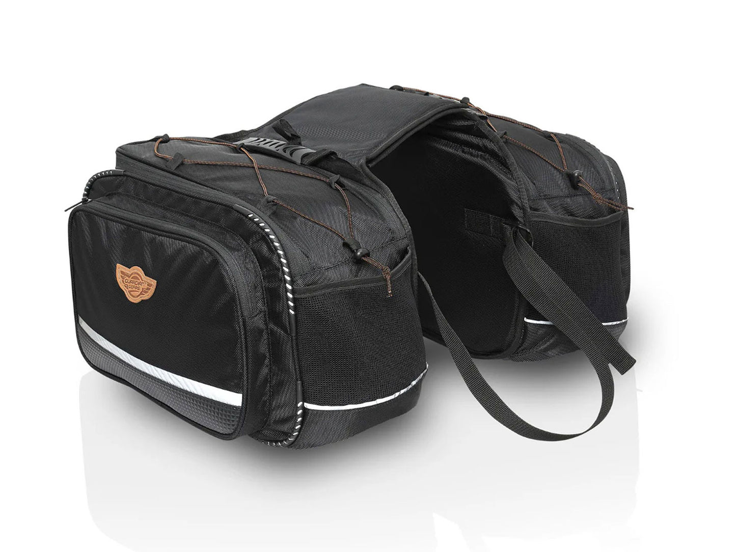 Fit For Royal Enfield Meteor 350 Nylon Saddle Pannier Bags Black