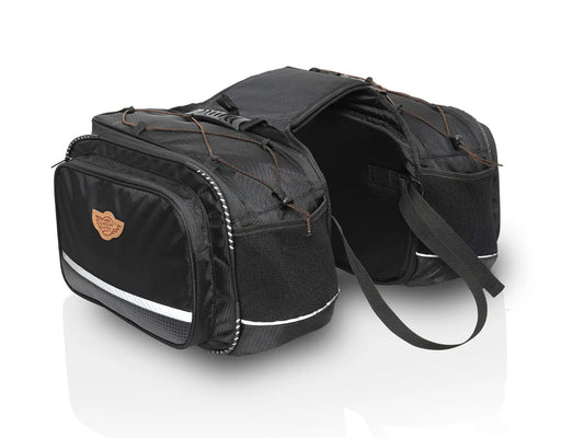 Fit For Royal Enfield Meteor 350 Nylon Saddle Pannier Bags Black