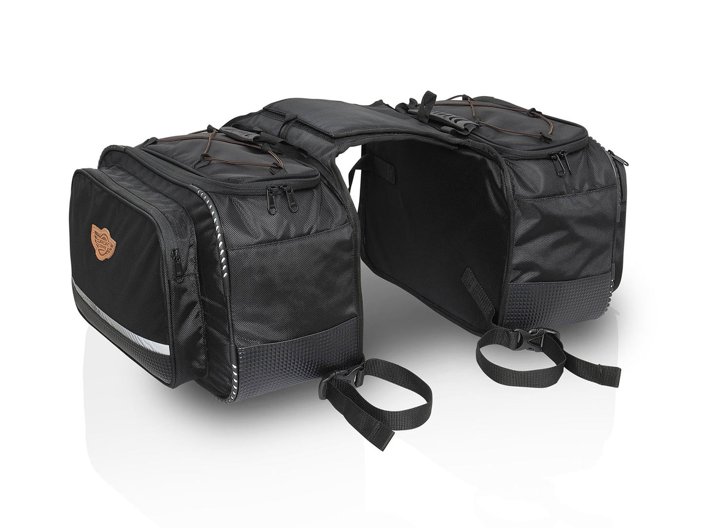 Fit For Royal Enfield Meteor 350 Nylon Saddle Pannier Bags Black
