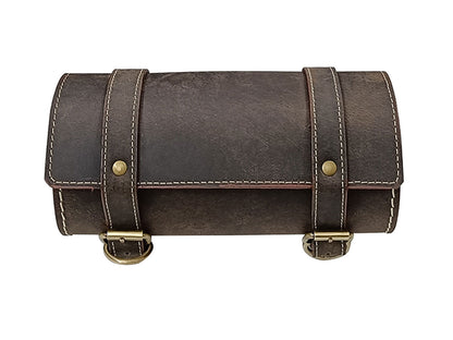 Fit For Royal Enfield Meteor 350 Leather Tool Bag Rusty Brown