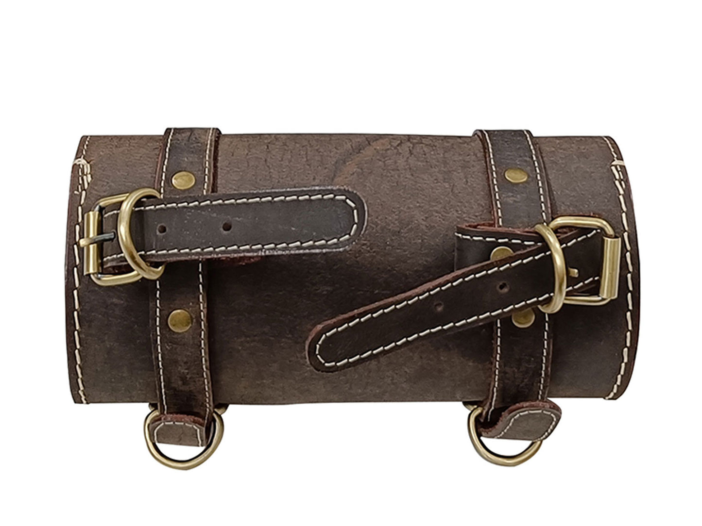Fit For Royal Enfield Meteor 350 Leather Tool Bag Rusty Brown