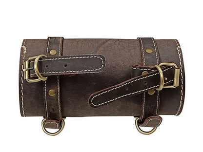 Fit For Royal Enfield Meteor 350 Leather Tool Bag Rusty Brown