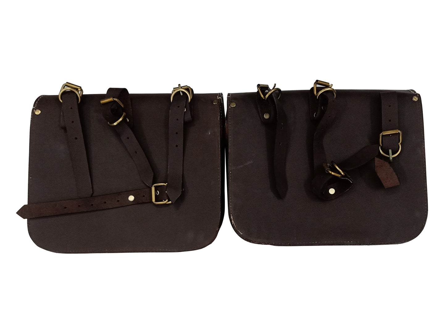 Fit For Royal Enfield Meteor 350 Leather Pannier Bags & Mounting D2