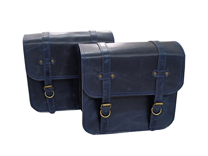 Fit For Royal Enfield Meteor 350 Leather Pannier Bags & Mounting D3