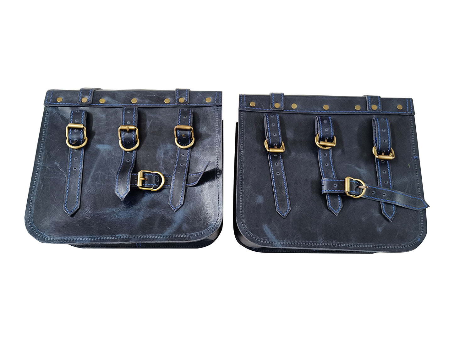 Fit For Royal Enfield Meteor 350 Leather Pannier Bags & Mounting D3