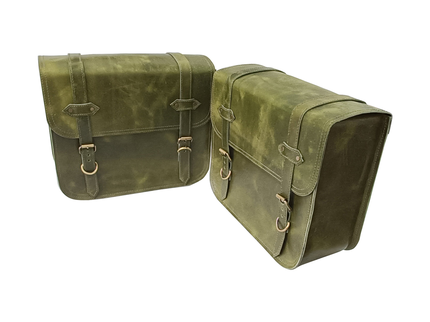 Fit For Royal Enfield Meteor 350 Leather Pannier Bags & Mounting D5