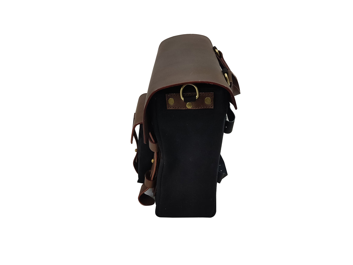 Fit For Royal Enfield Meteor 350 Leather & Canvas Pannier Bags & Mounting D11