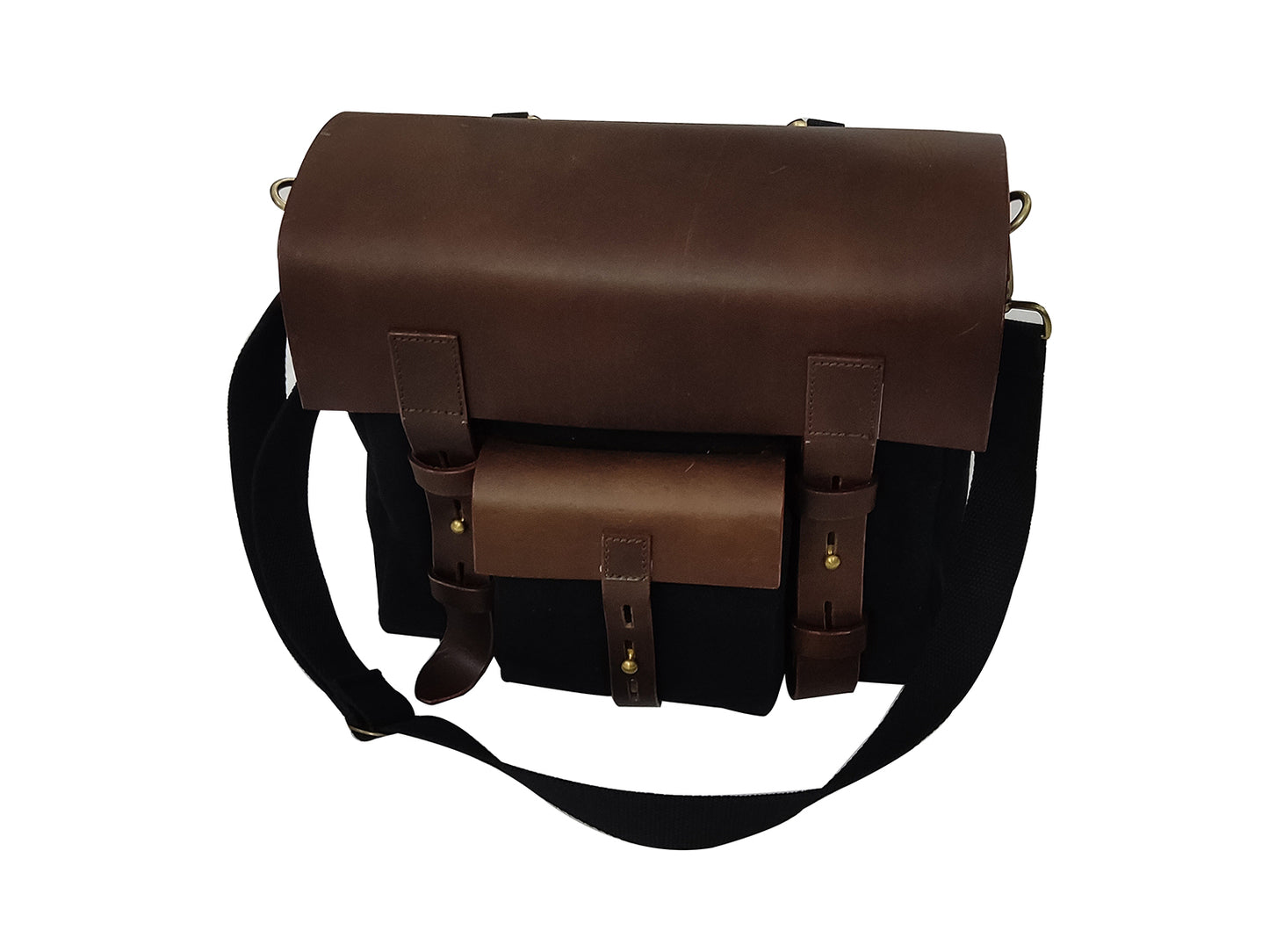 Fit For Royal Enfield Meteor 350 Leather & Canvas Pannier Bags & Mounting D11