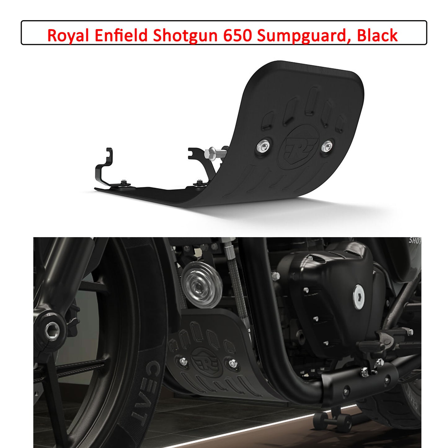Royal Enfield Shotgun 650 Sumpguard, Black KXA00299