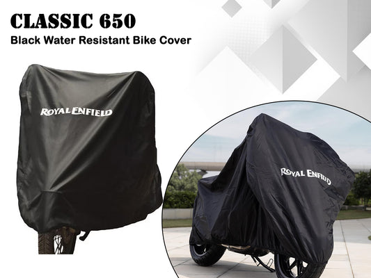 Genuine Royal Enfield Classic 650 Water Resistant Black Bike Cover 1990643