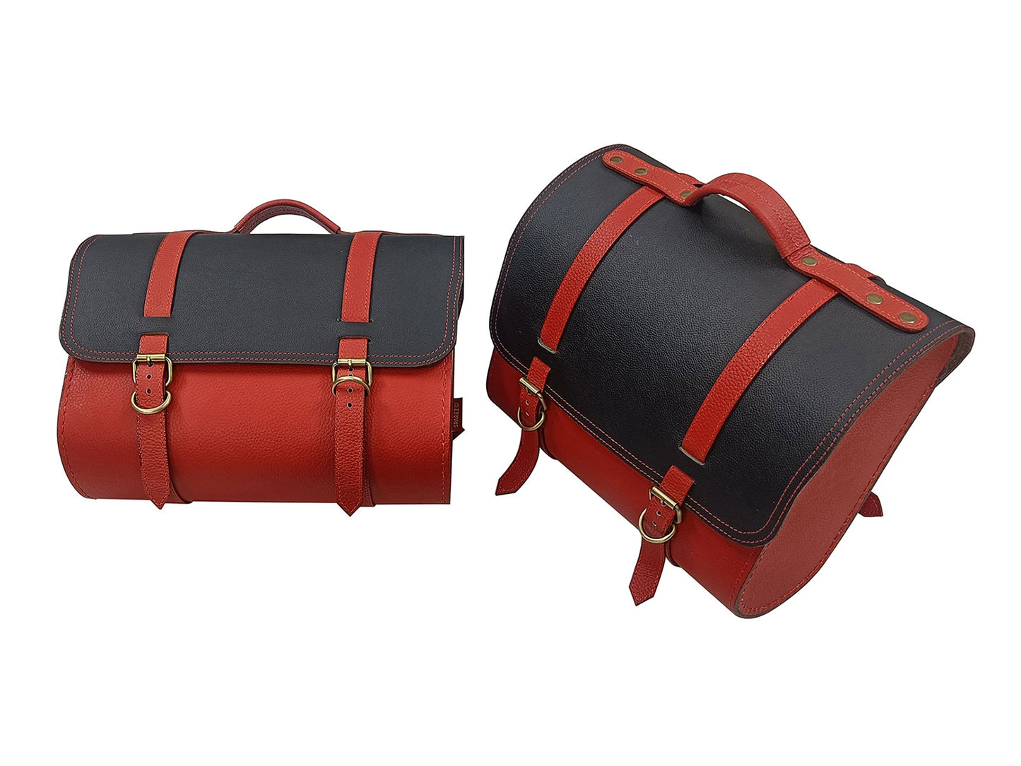 Fit For Royal Enfield Meteor 350 Genuine Leather Pannier Bags & Mounting D27