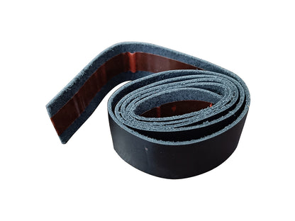 For Royal Enfield Hunter 350 Leather Grip Wrap Pair Black Color D3