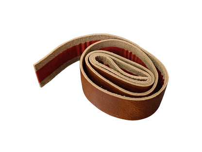 For Royal Enfield Hunter 350 Leather Grip Wrap Pair Brown Tan D4