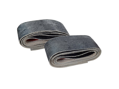 For Royal Enfield Hunter 350 Leather Grip Wrap Pair Rusty Grey D5