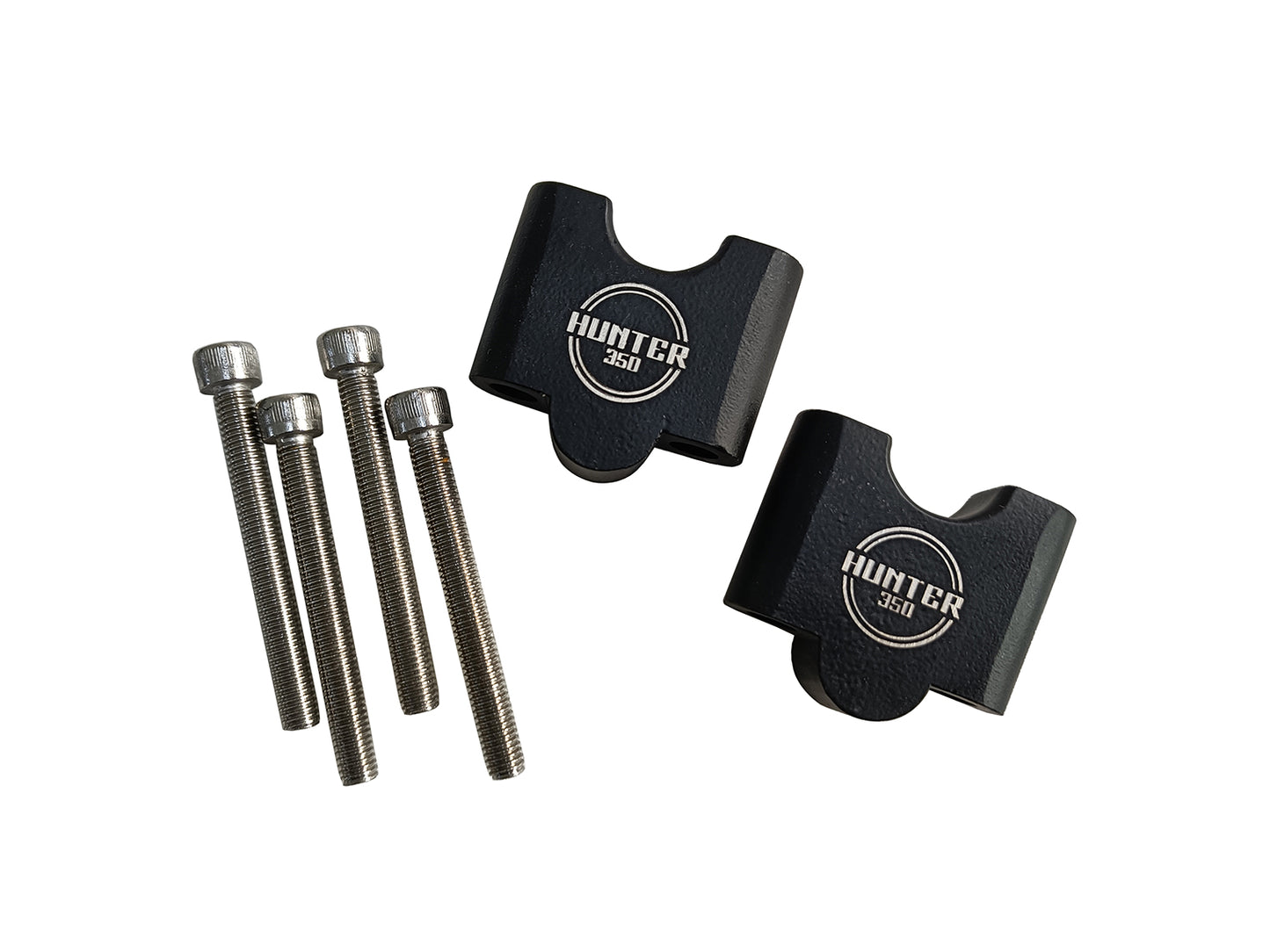 For Royal Enfield Hunter 350 Handlebar Riser Pair Black