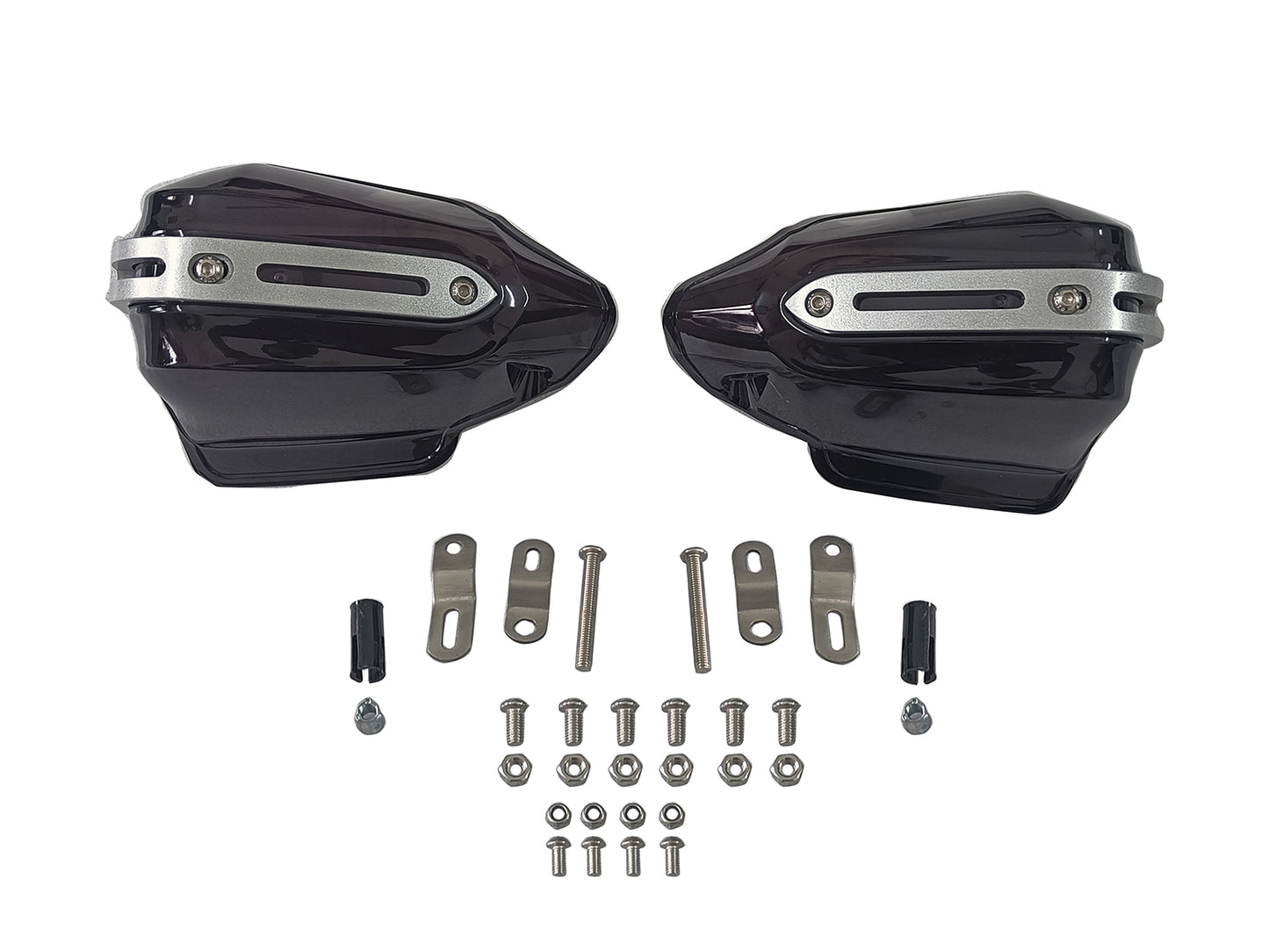 For Royal Enfield Hunter 350 Tinted Black Color Hand Guard Kit